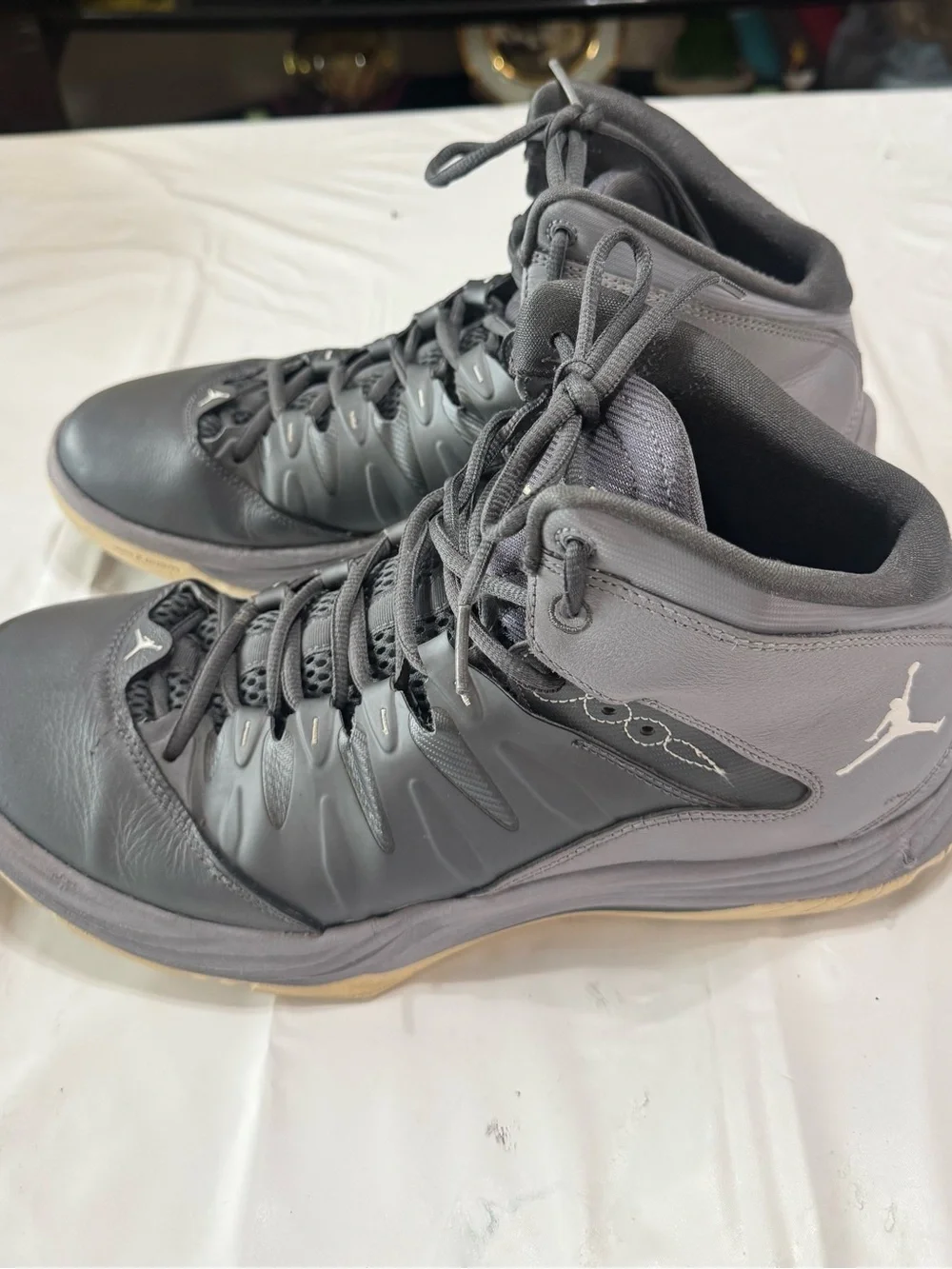 Nike Air Jordan Men's Black High-Top Basketball Shoes size 12